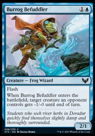 (038) Magic The Gathering Strixhaven: School of Mages Single: Burrog Befuddler Holo Common