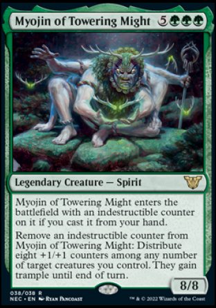 (038) Magic The Gathering Commander: Kamigawa: Neon Dynasty Single: Myojin of Towering Might (V.1) Rare