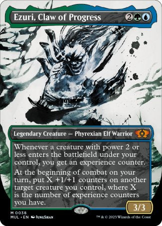 (038) Magic The Gathering Multiverse Legends Single: Ezuri, Claw of Progress (V.1) Mythic