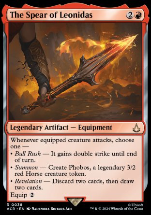 (038) Magic The Gathering Universes Beyond: Assassin's Creed Single: The Spear of Leonidas Holo Rare