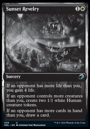 (038) Magic The Gathering Innistrad: Double Feature Single: Sunset Revelry Holo Uncommon