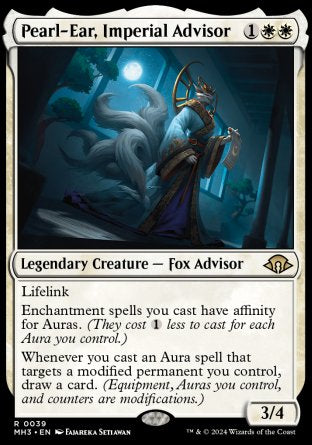 (039) Magic The Gathering Modern Horizons 3 Single: Pearl-Ear, Imperial Advisor Holo Rare