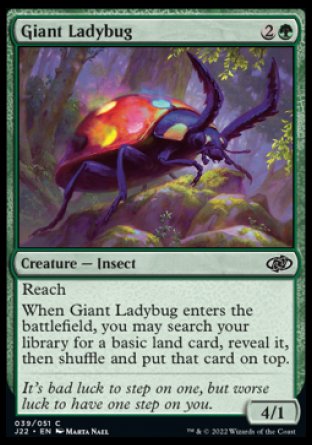 (039) Magic The Gathering Jumpstart 2022 Single: Giant Ladybug Common