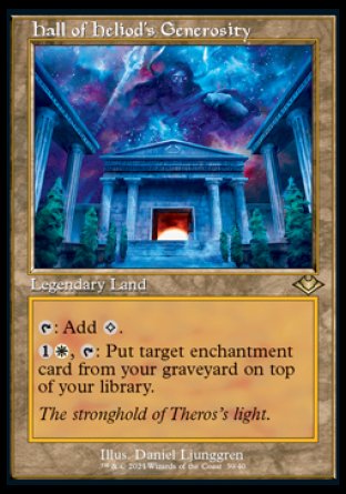 (039) Magic The Gathering Modern Horizons: Retro Frame Cards Single: Hall of Heliod's Generosity (V.2) Holo Rare