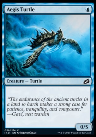 (039/274) Magic The Gathering Ikoria: Lair of Behemoths Single: Aegis Turtle Common