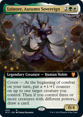 (039) Magic The Gathering Commander: Innistrad: Midnight Hunt Single: Leinore, Autumn Sovereign (V.2) Mythic