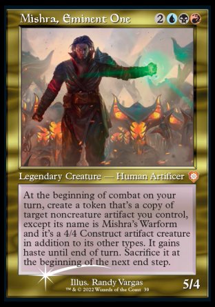 (039) Magic The Gathering Commander: The Brothers' War: Extras Single: Mishra, Eminent One (V.2) Special