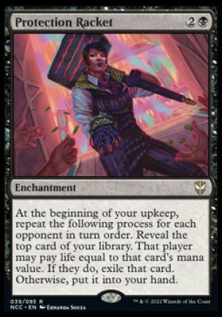 (039) Magic The Gathering Commander: Streets of New Capenna Single: Protection Racket Rare