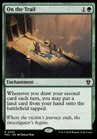 (039) Magic The Gathering Commander: Murders at Karlov Manor Single: On the Trail Rare