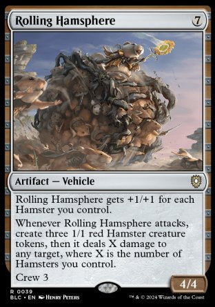 (039) Magic The Gathering Commander: Bloomburrow Single: Rolling Hamsphere Rare