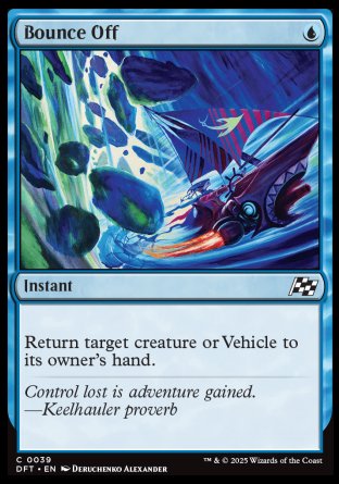 (039) Magic The Gathering Aetherdrift Single: Bounce Off Holo Common