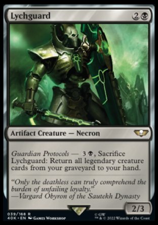 (039) Magic The Gathering Universes Beyond: Warhammer 40000 Single: Lychguard Holo Rare