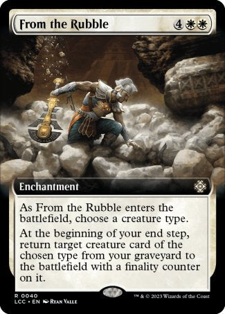 (040) Magic The Gathering Commander: The Lost Caverns of Ixalan: Extras Single: From the Rubble Rare