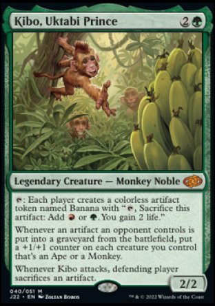 (040) Magic The Gathering Jumpstart 2022 Single: Kibo, Uktabi Prince Holo Mythic
