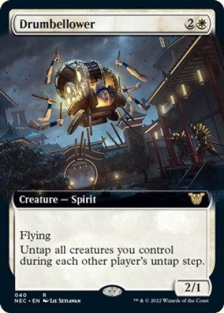 (040) Magic The Gathering Commander: Kamigawa: Neon Dynasty Single: Drumbellower (V.2) Rare