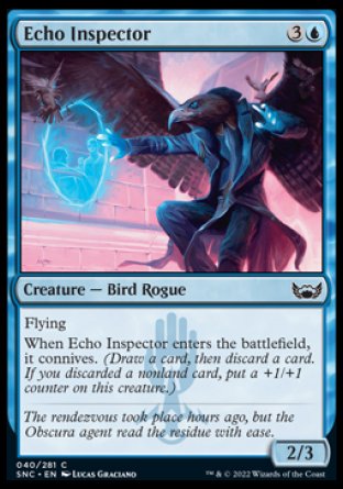 (040) Magic The Gathering Streets of New Capenna Single: Echo Inspector Holo Common