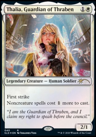 (040) Magic The Gathering Secret Lair Drop Series Single: Thalia, Guardian of Thraben (V.4) Holo Rare
