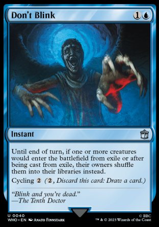 (040) Magic The Gathering Universes Beyond: Doctor Who Single: Don't Blink Holo Uncommon