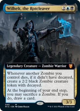 (040) Magic The Gathering Commander: Innistrad: Midnight Hunt Single: Wilhelt, the Rotcleaver (V.2) Mythic