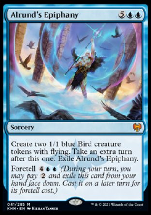 (041) Magic The Gathering Kaldheim: Promos Single: Alrund's Epiphany (V.1) Holo Mythic