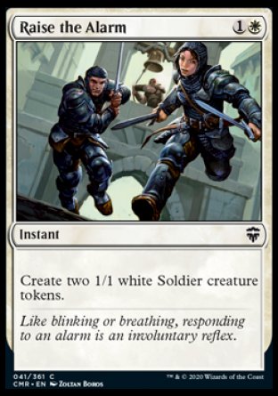(041/361) Magic The Gathering Commander Legends Single: Raise the Alarm Common