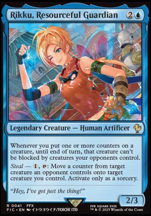 (041) Magic The Gathering Commander: Magic: The Gathering - FINAL FANTASY Single: Rikku, Resourceful Guardian Rare
