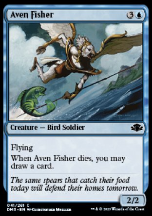 (041) Magic The Gathering Dominaria Remastered Single: Aven Fisher Holo Common