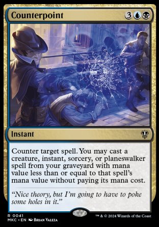 (041) Magic The Gathering Commander: Murders at Karlov Manor Single: Counterpoint Rare