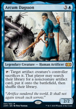 (041/332) Magic The Gathering Double Masters Single: Arcum Dagsson Holo Mythic