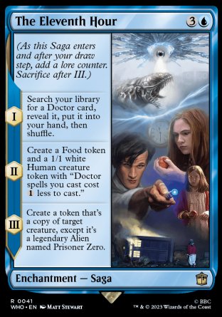 (041) Magic The Gathering Universes Beyond: Doctor Who Single: The Eleventh Hour Holo Rare