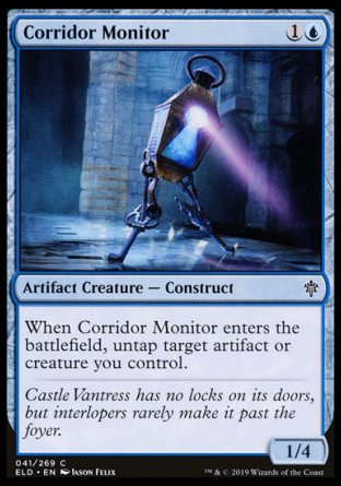 (041/269) Magic The Gathering Throne of Eldraine Single: Corridor Monitor Holo Common