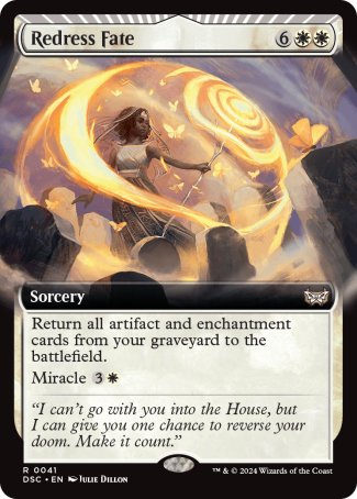 (041) Magic The Gathering Commander: Duskmourn: House of Horror: Extras Single: Redress Fate Rare