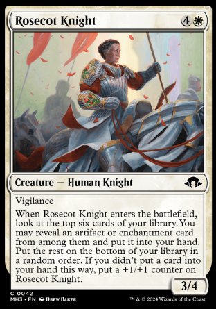 (042) Magic The Gathering Modern Horizons 3 Single: Rosecot Knight Common