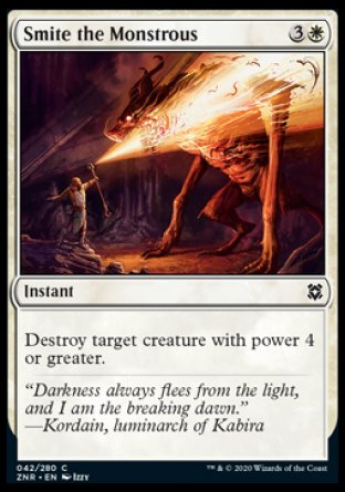 (042/280) Magic The Gathering Zendikar Rising Single: Smite the Monstrous Holo Common