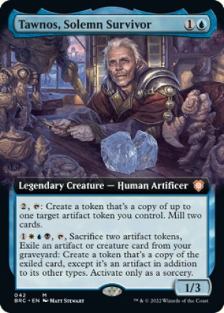 (042) Magic The Gathering Commander: The Brothers' War: Extras Single: Tawnos, Solemn Survivor Holo Mythic