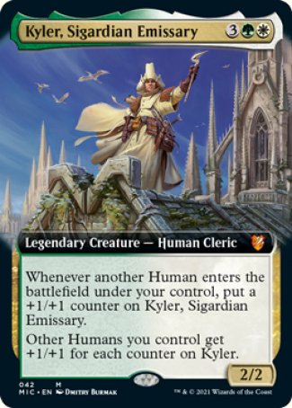 (042) Magic The Gathering Commander: Innistrad: Midnight Hunt Single: Kyler, Sigardian Emissary (V.2) Mythic