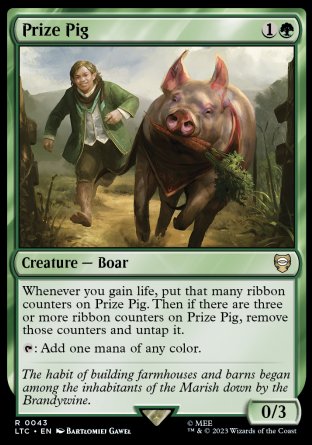 (043) Magic The Gathering Commander: The Lord of the Rings: Tales of Middle-earth Single: Prize Pig Rare