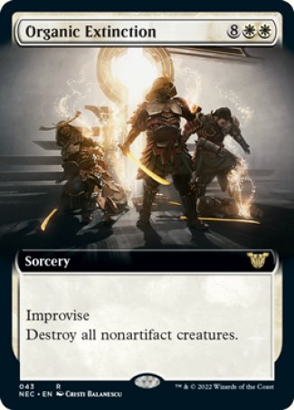 (043) Magic The Gathering Commander: Kamigawa: Neon Dynasty Single: Organic Extinction (V.2) Rare
