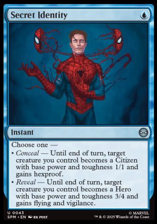 (043) Magic The Gathering Magic: The Gathering | Marvel's Spider-Man Single: Secret Identity Uncommon