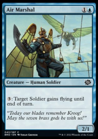 (043) Magic The Gathering The Brothers' War Single: Air Marshal Holo Common