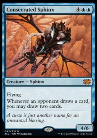 (043) Magic The Gathering Double Masters 2022 Single: Consecrated Sphinx Holo Mythic