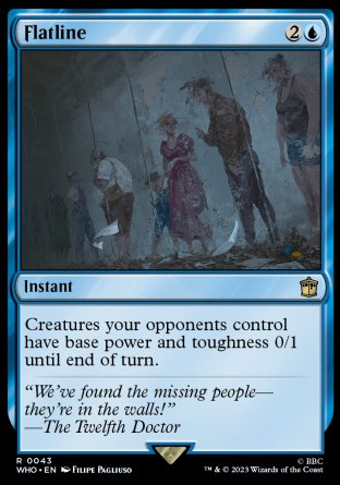 (043) Magic The Gathering Universes Beyond: Doctor Who Single: Flatline Rare