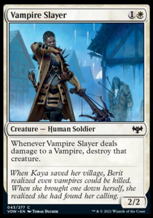 (043) Magic The Gathering Innistrad: Crimson Vow Single: Vampire Slayer Holo Common