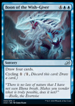 (043/274) Magic The Gathering Ikoria: Lair of Behemoths Single: Boon of the Wish-Giver Holo Uncommon