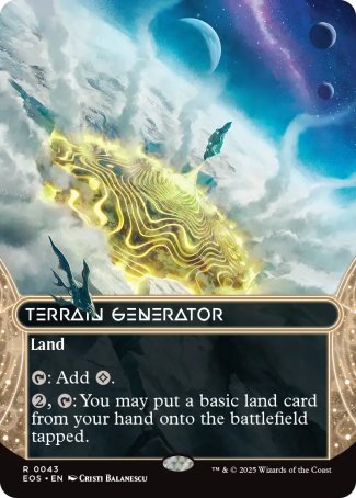 (043) Magic The Gathering Stellar Sights Single: Terrain Generator (V.1) Rare