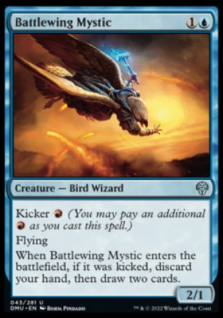 (043) Magic The Gathering Dominaria United Single: Battlewing Mystic Uncommon