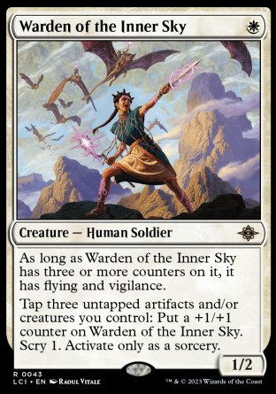 (043) Magic The Gathering The Lost Caverns of Ixalan Single: Warden of the Inner Sky Rare