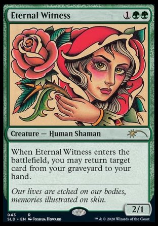 (043) Magic The Gathering Secret Lair Drop Series Single: Eternal Witness Rare