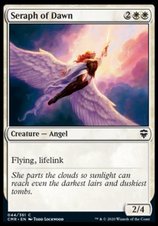 (044/361) Magic The Gathering Commander Legends Single: Seraph of Dawn Holo Common