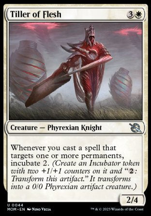 (044) Magic The Gathering March of the Machine Single: Tiller of Flesh Holo Uncommon